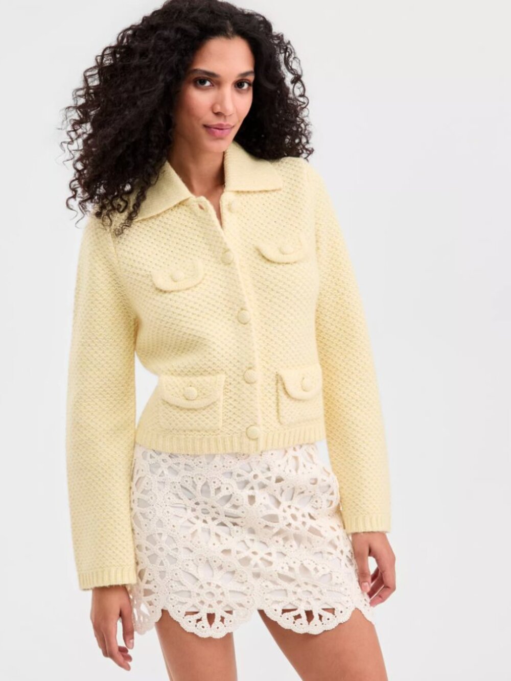 On 34th Women's Collared Sweater Jacket